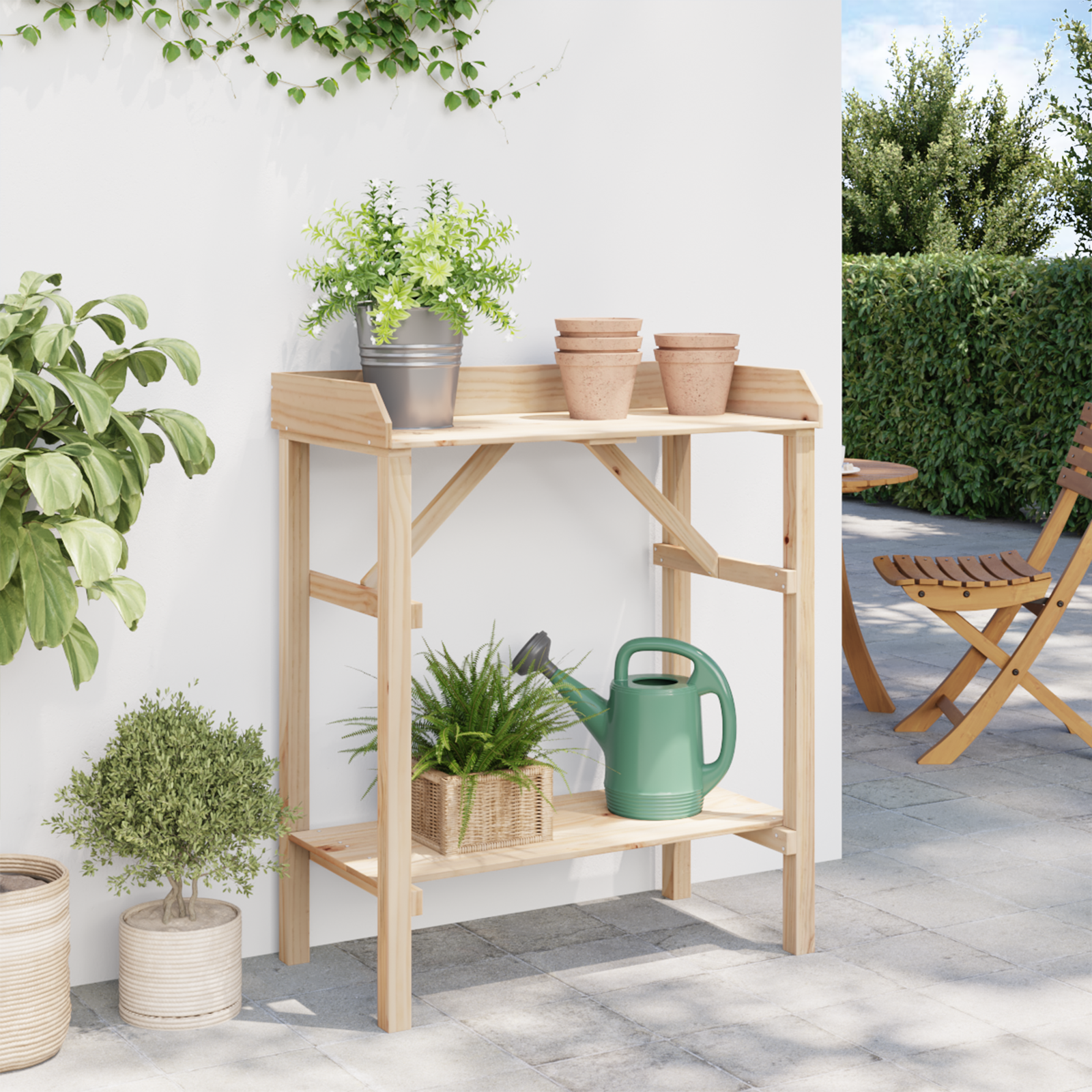 Masă de grădină pentru plantare  75x40x90 cm Lemn masiv de pin GartenMobel Dekor