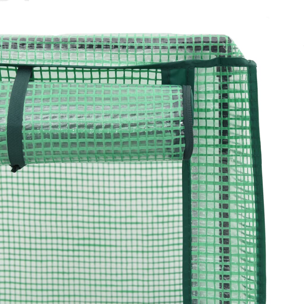 Strat înălțat cu husă de seră, aspect ratan, 80x40x140 cm GartenMobel Dekor