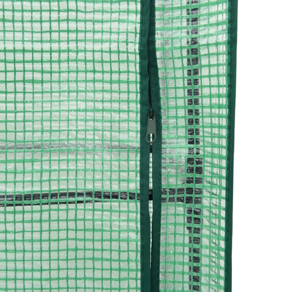 Strat înălțat cu husă de seră, aspect ratan, 80x40x140 cm GartenMobel Dekor