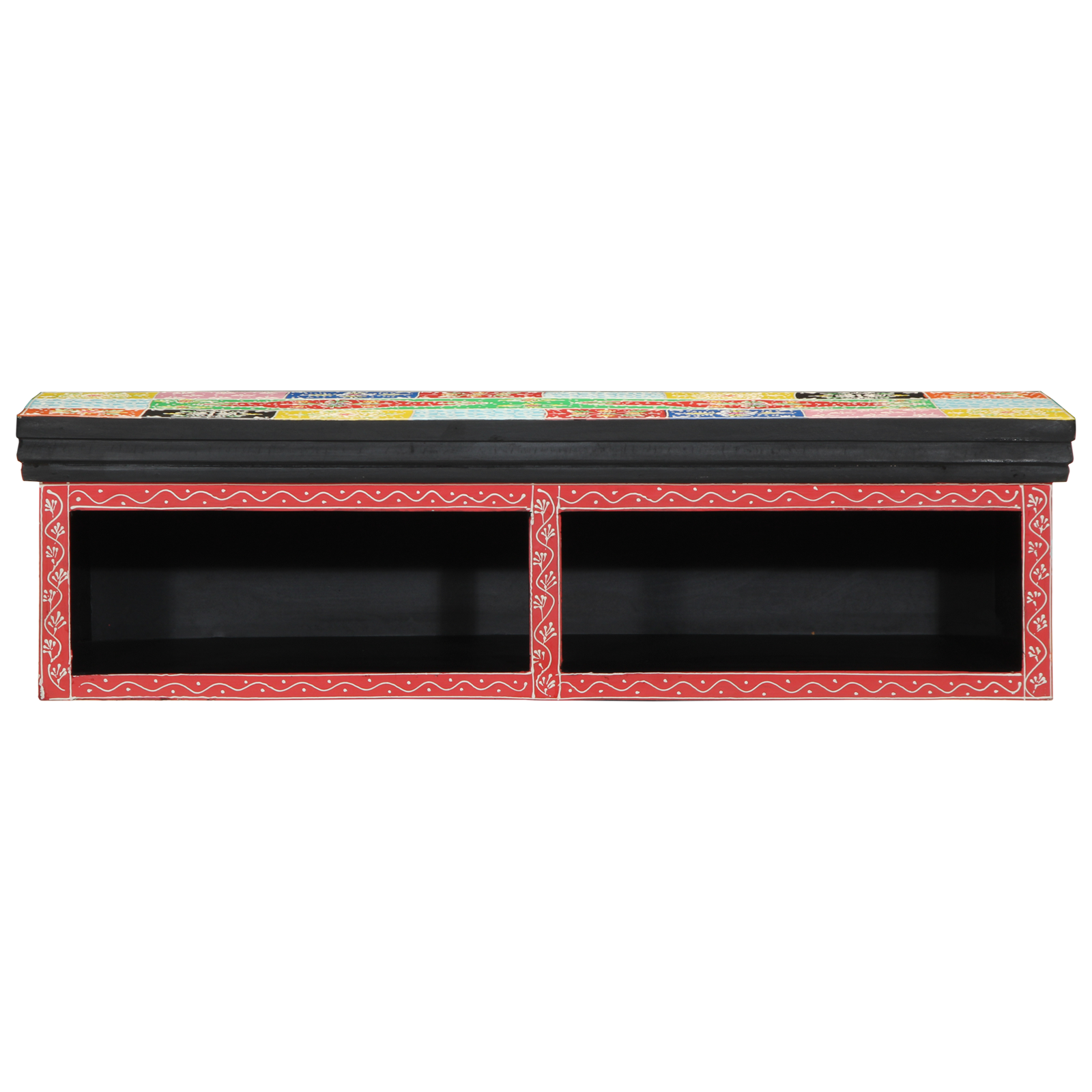 Cabinet TV Suspendat Multicolor 80x30x22 cm Lemn Compozit GartenMobel Dekor
