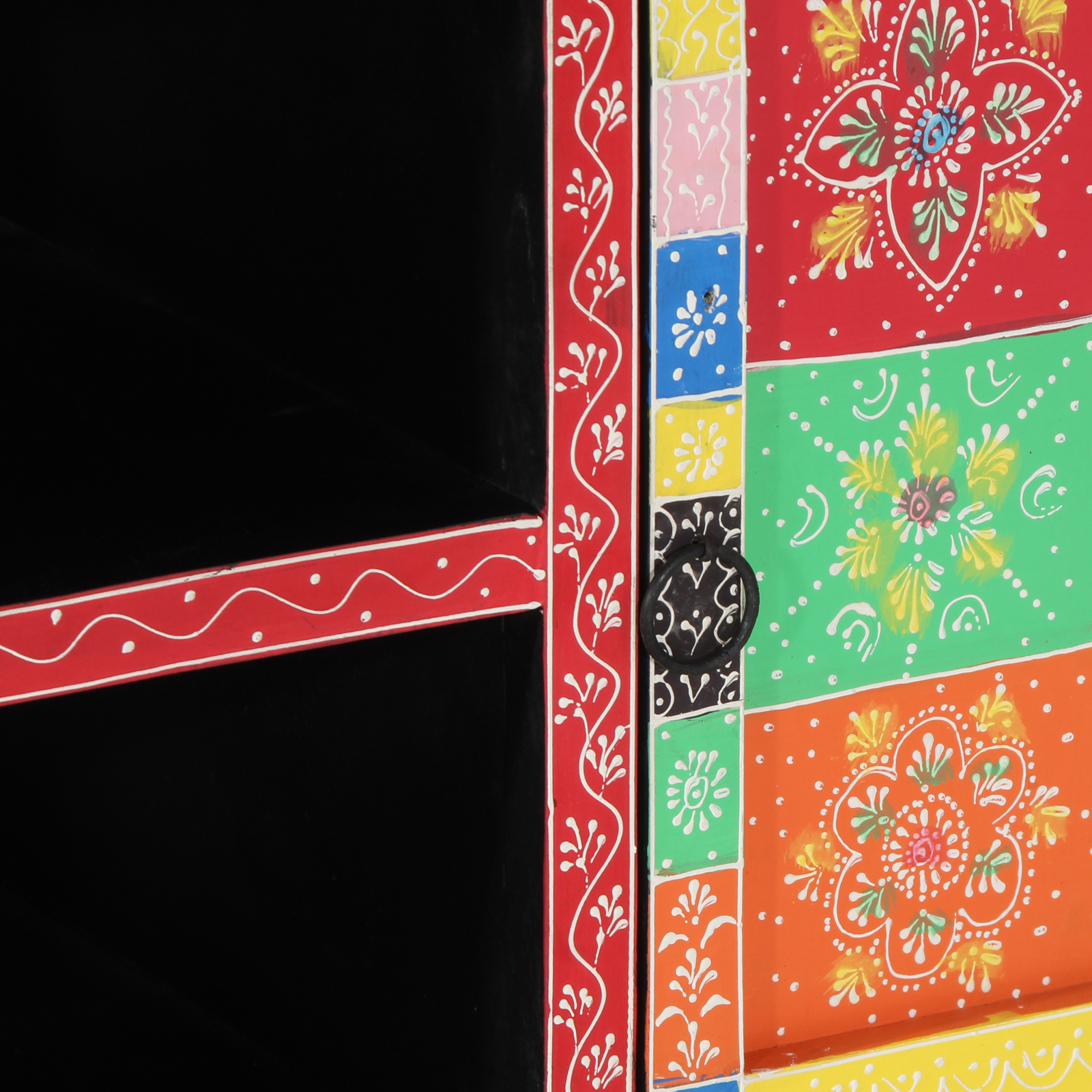 Dulap TV Colorat 100x35x50 cm din Lemn Masiv de Mango GartenMobel Dekor