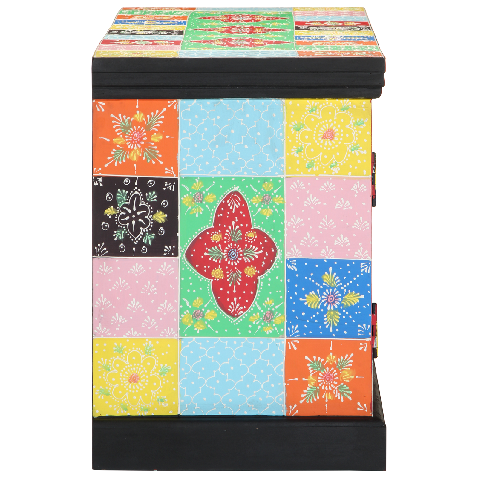 Dulap TV Colorat 100x35x50 cm din Lemn Masiv de Mango GartenMobel Dekor