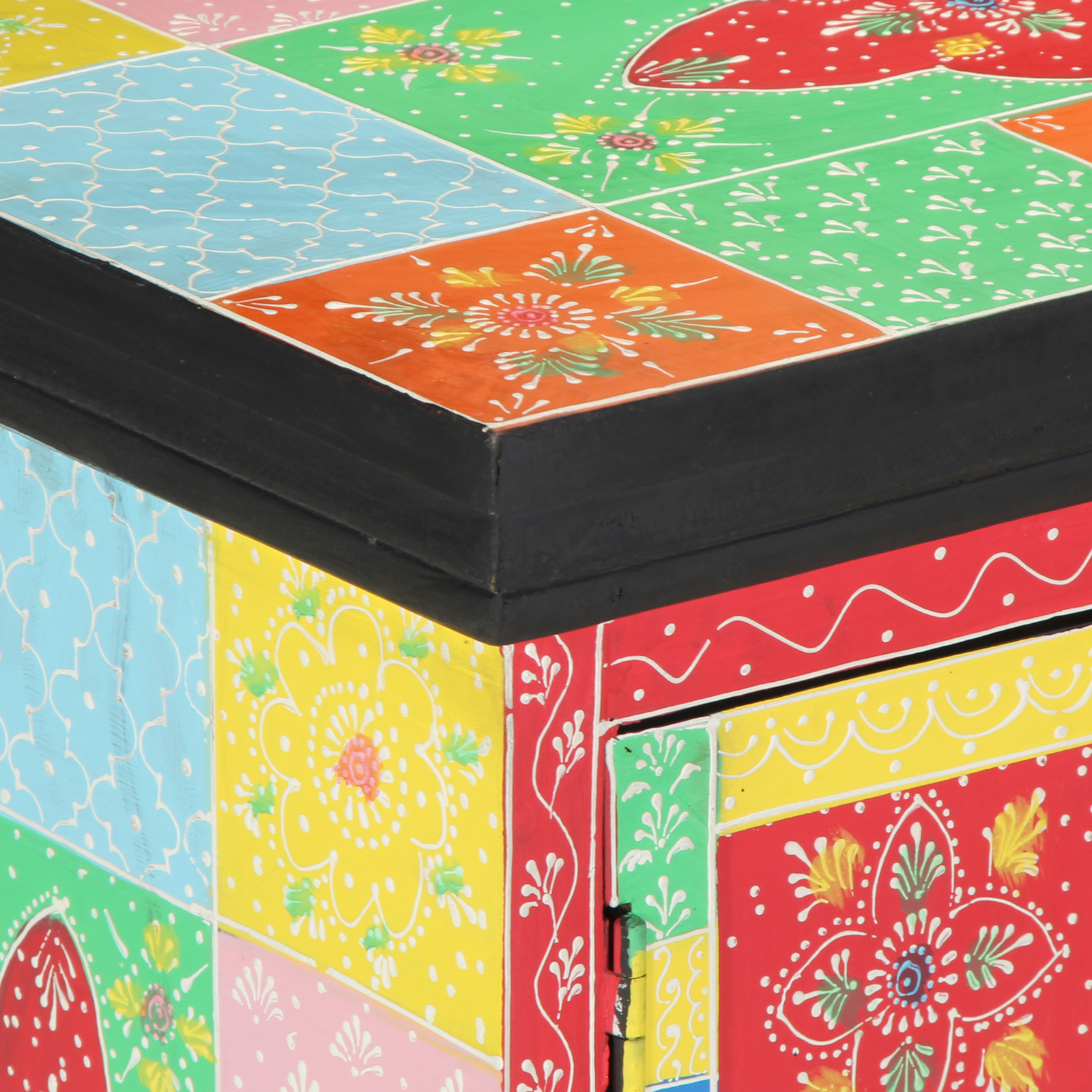 Dulap TV Colorat 100x35x50 cm din Lemn Masiv de Mango GartenMobel Dekor