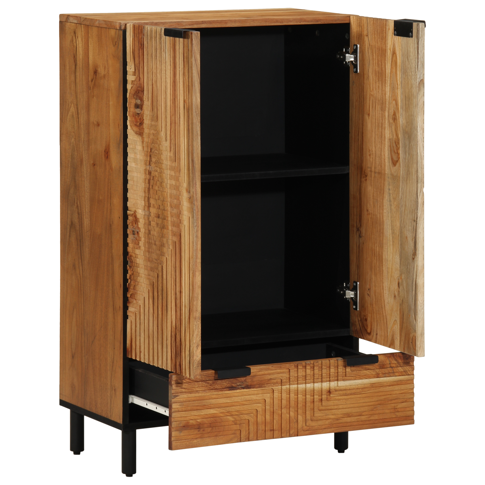 Highboard 60x33x100 cm Lemn Masiv de Acacia GartenMobel Dekor