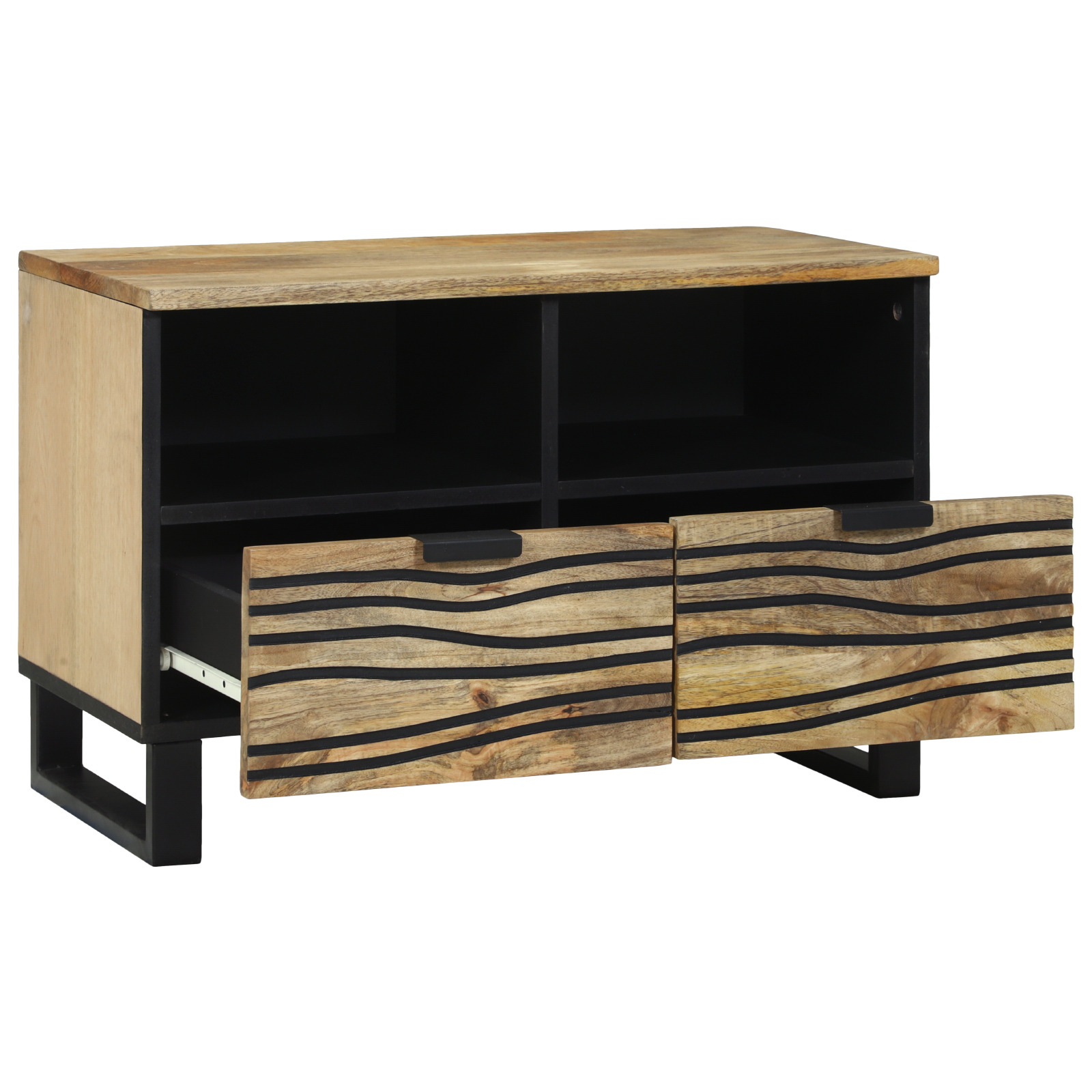 Sertar pentru TV 70x33.5x46 cm Lemn Masiv de Mango GartenMobel Dekor