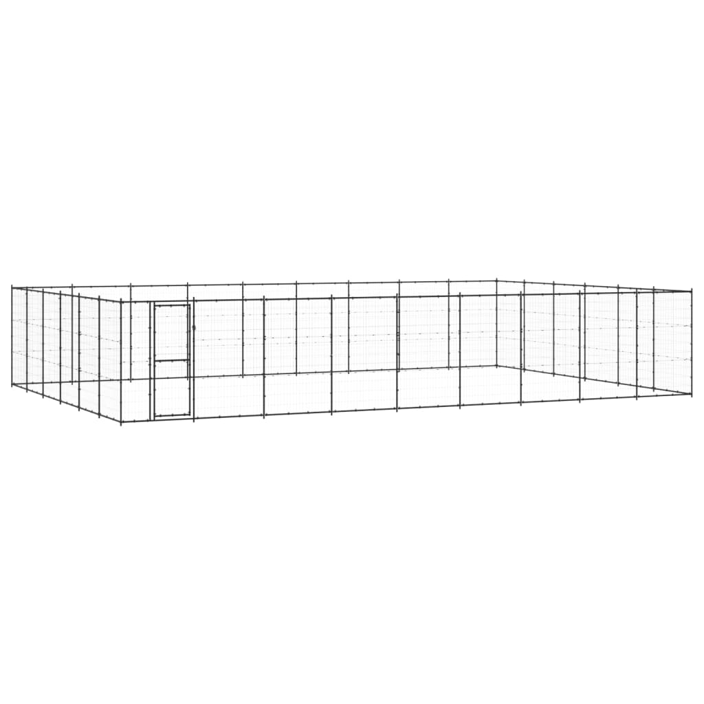 Padoc pentru câini de exterior, 65,34 m², oțel GartenMobel Dekor