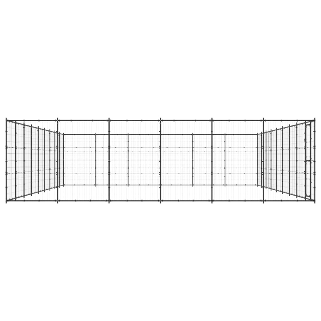 Padoc pentru câini de exterior, 65,34 m², oțel GartenMobel Dekor