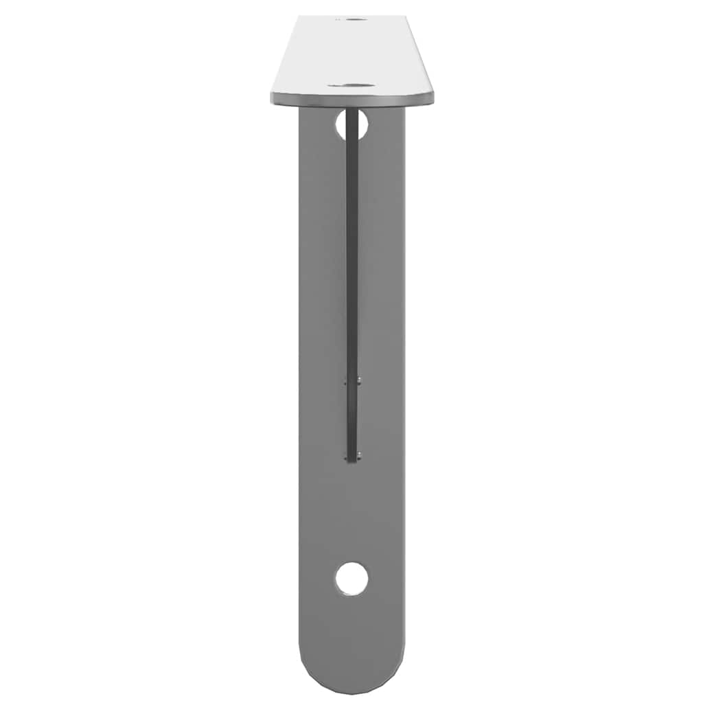 Suporturi rafturi, 4 buc., 30x2,5x15,5 cm argintiu oțel inox. GartenMobel Dekor