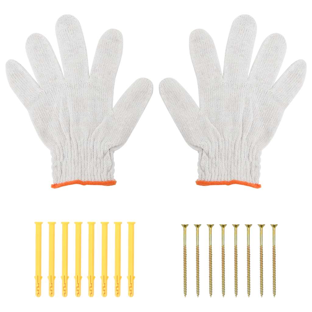 Suporturi rafturi 4 buc. 23,5x2,5x15,5 cm negru oțel inoxidabil GartenMobel Dekor