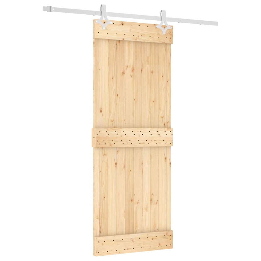 Ușă glisantă cu set de feronerie 80x210 cm, lemn masiv de pin GartenMobel Dekor