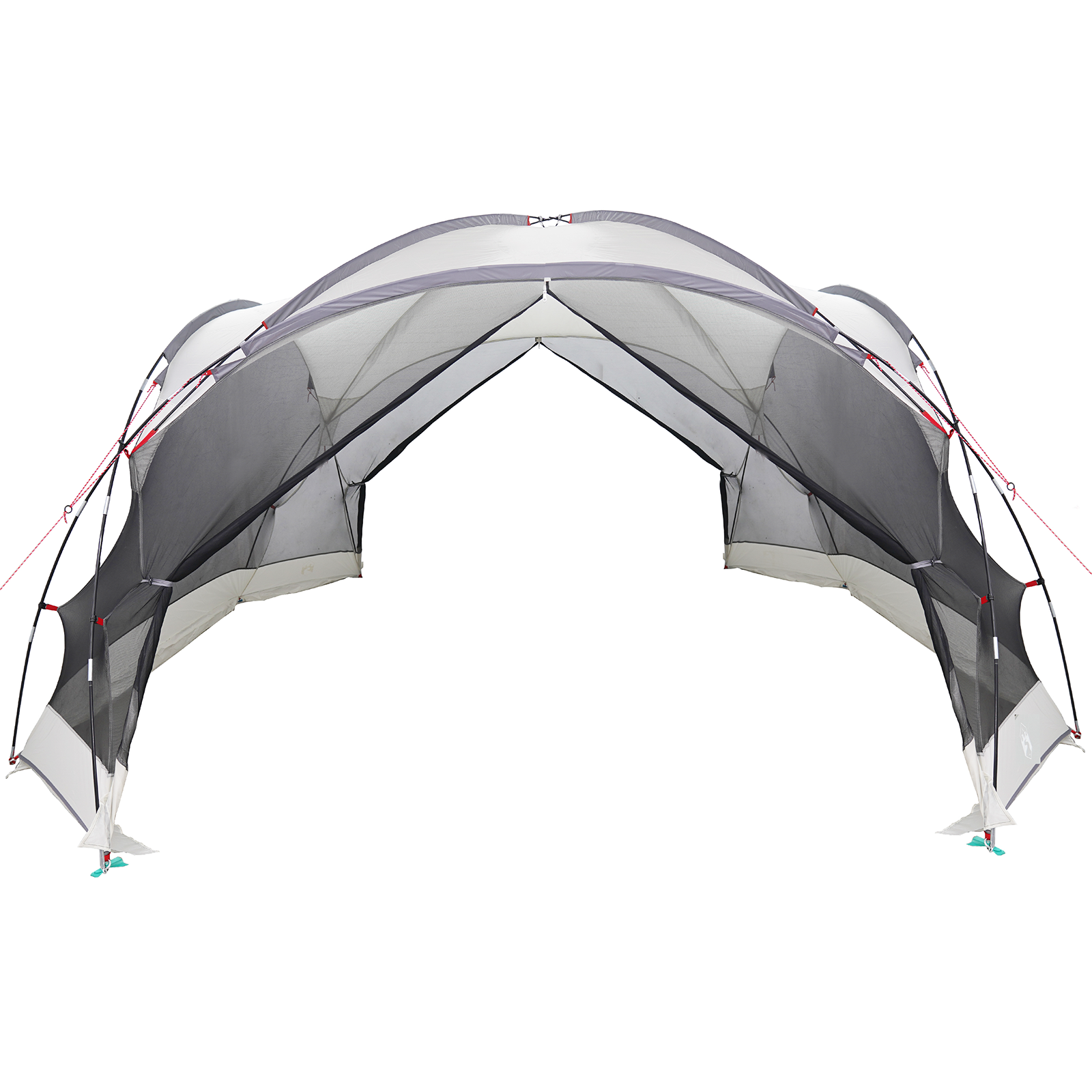 Plasă de țânțari pentru camping cu uși Gri pentru 8 persoane, impermeabilă GartenMobel Dekor