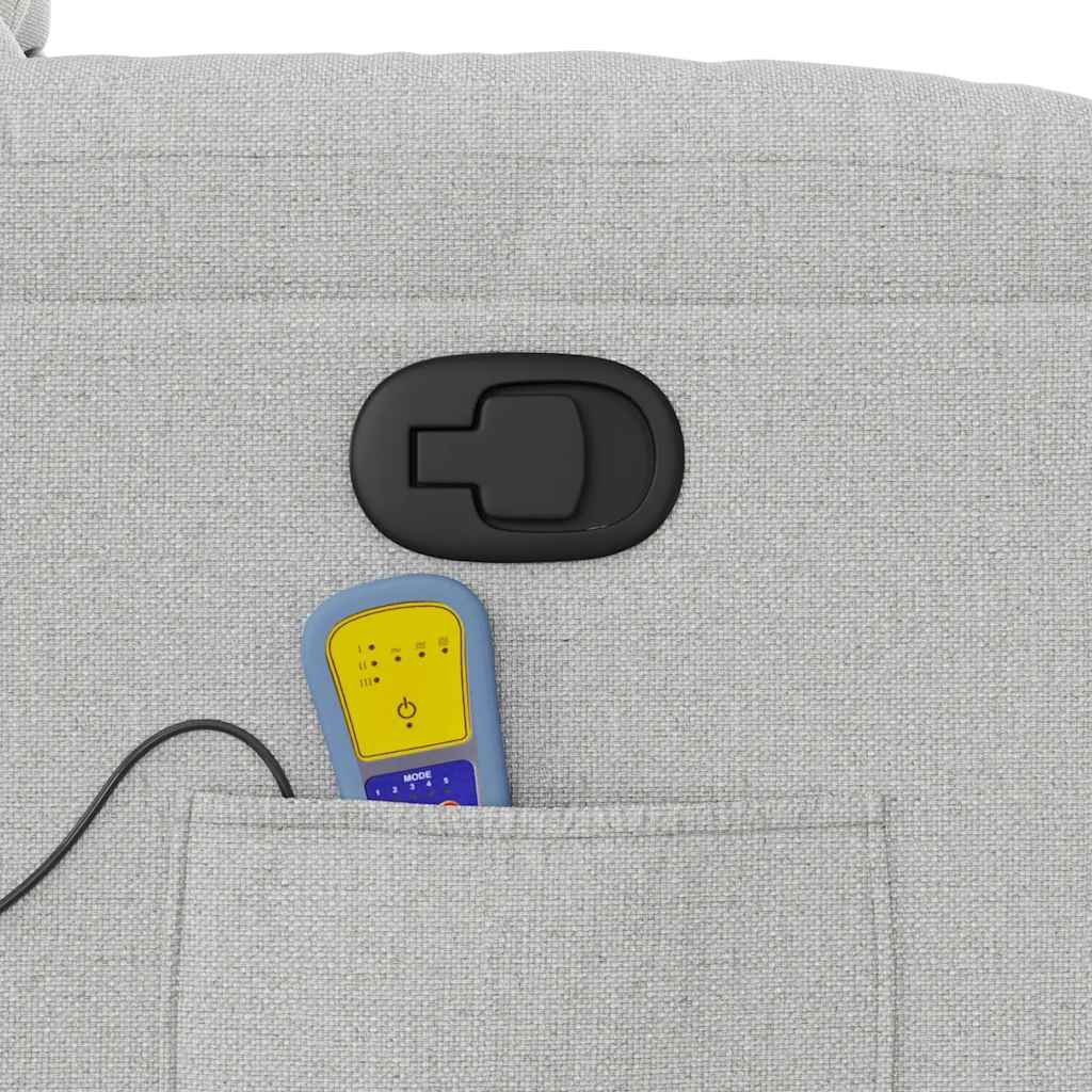 Scaun de masaj cu țesătură gri nor GartenMobel Dekor