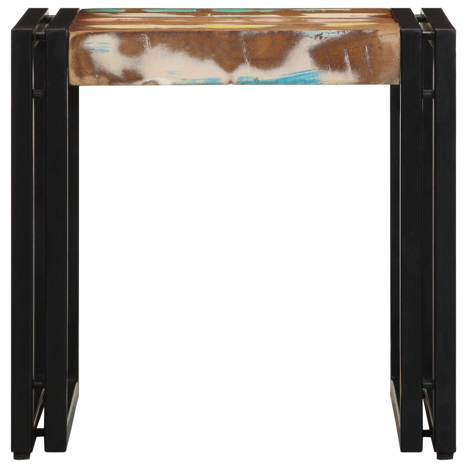 Masă de cafea  Multicolor 40x50x38 cm Lemn masiv recuperat GartenMobel Dekor