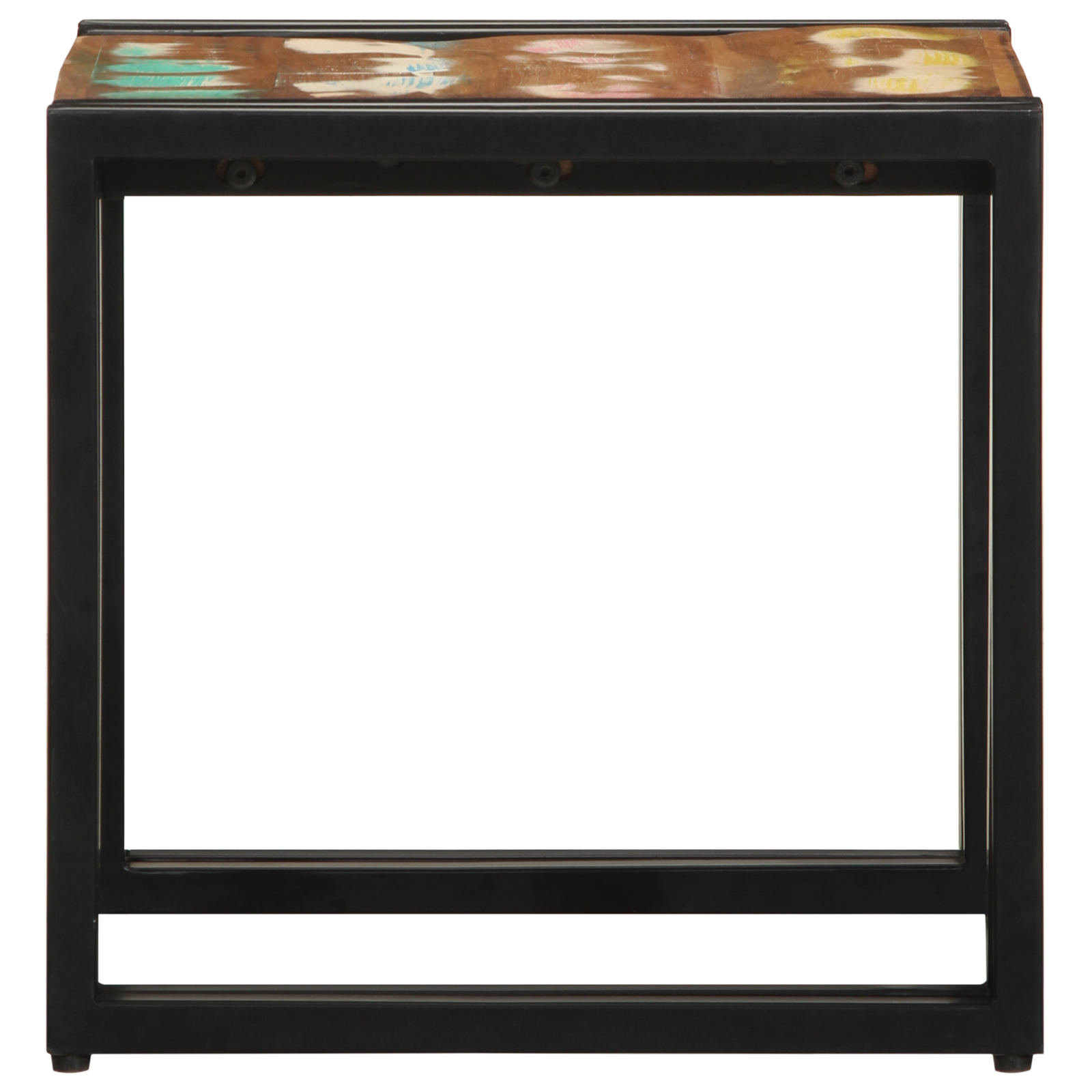 Masă de cafea  Multicolor 40x50x38 cm Lemn masiv recuperat GartenMobel Dekor