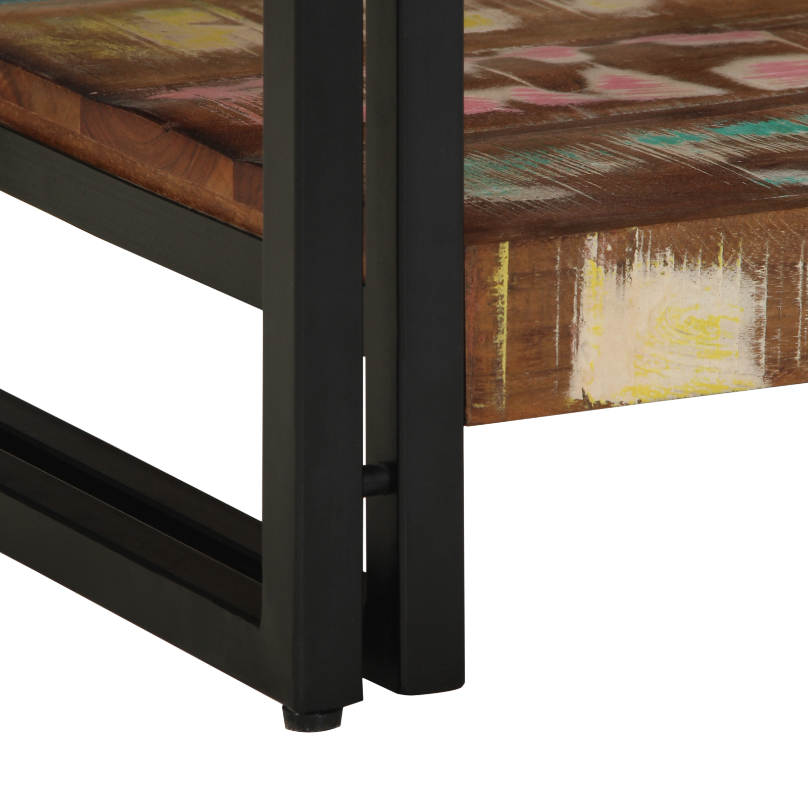 Masă de cafea  Multicolor 40x50x38 cm Lemn masiv recuperat GartenMobel Dekor