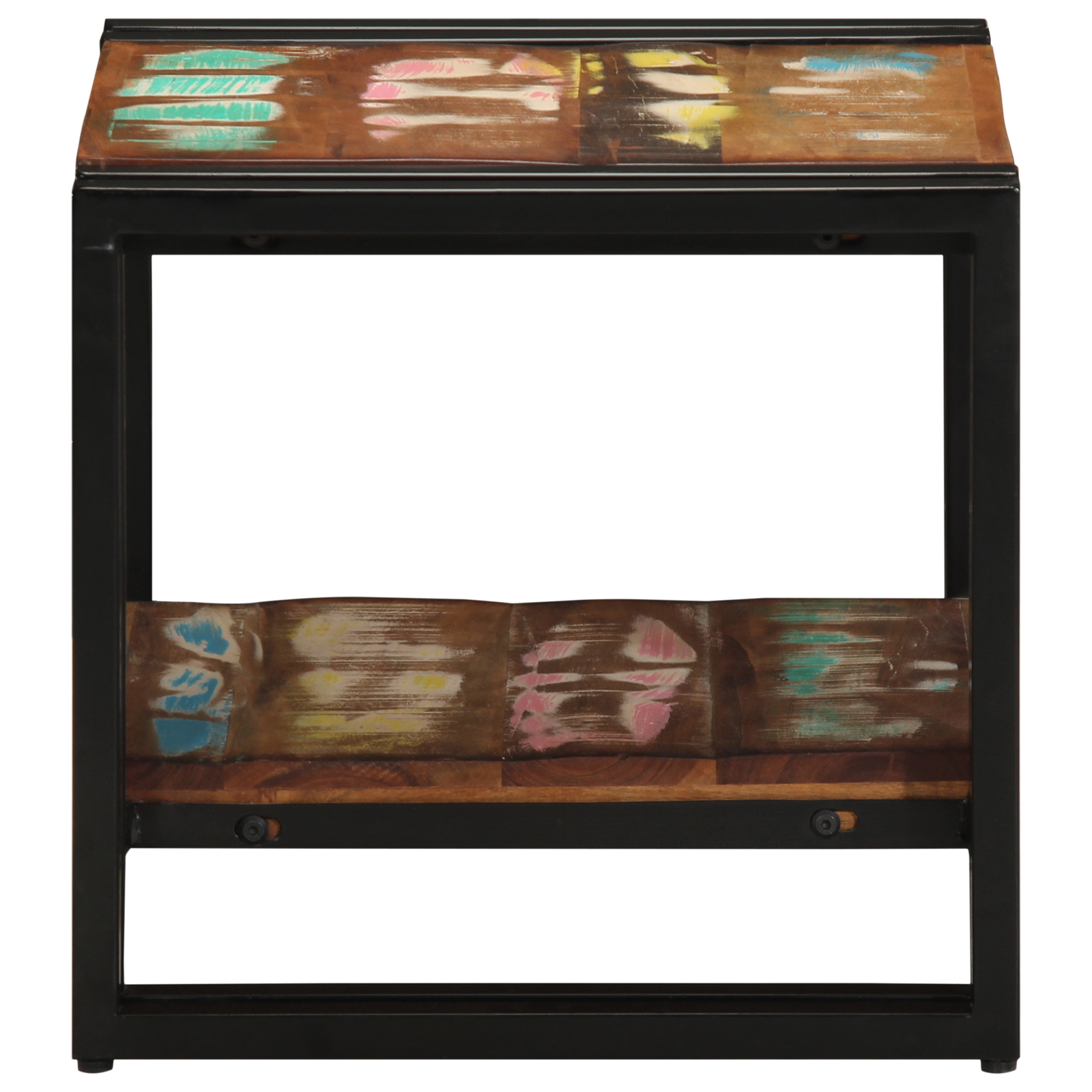 Masă de cafea  Multicolor 40x50x38 cm Lemn masiv recuperat GartenMobel Dekor