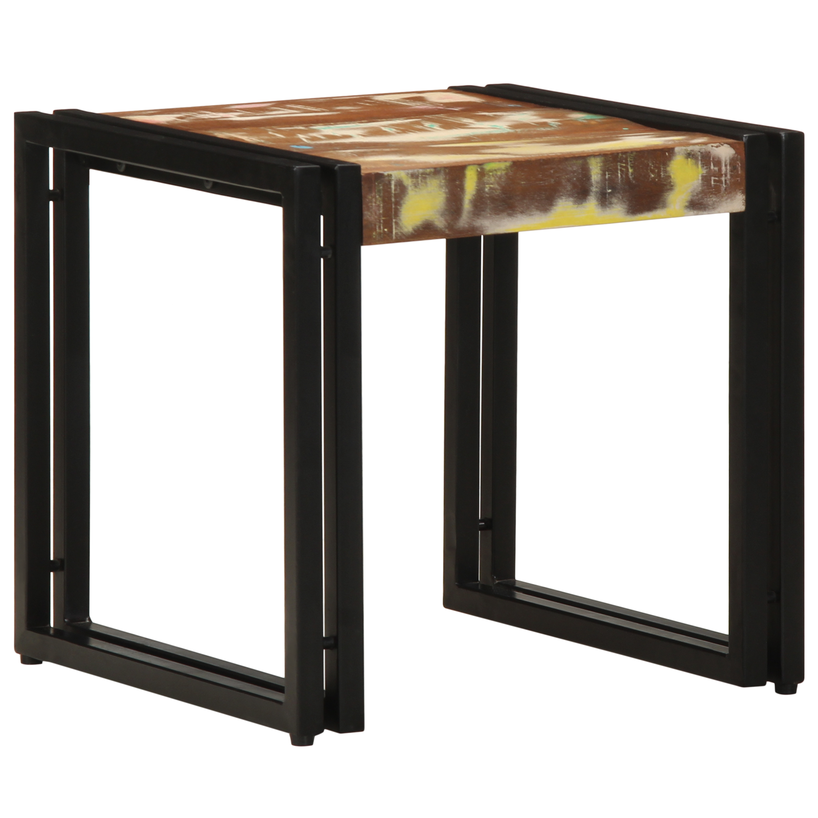Masă de cafea  Multicolor 40x50x38 cm Lemn masiv recuperat GartenMobel Dekor