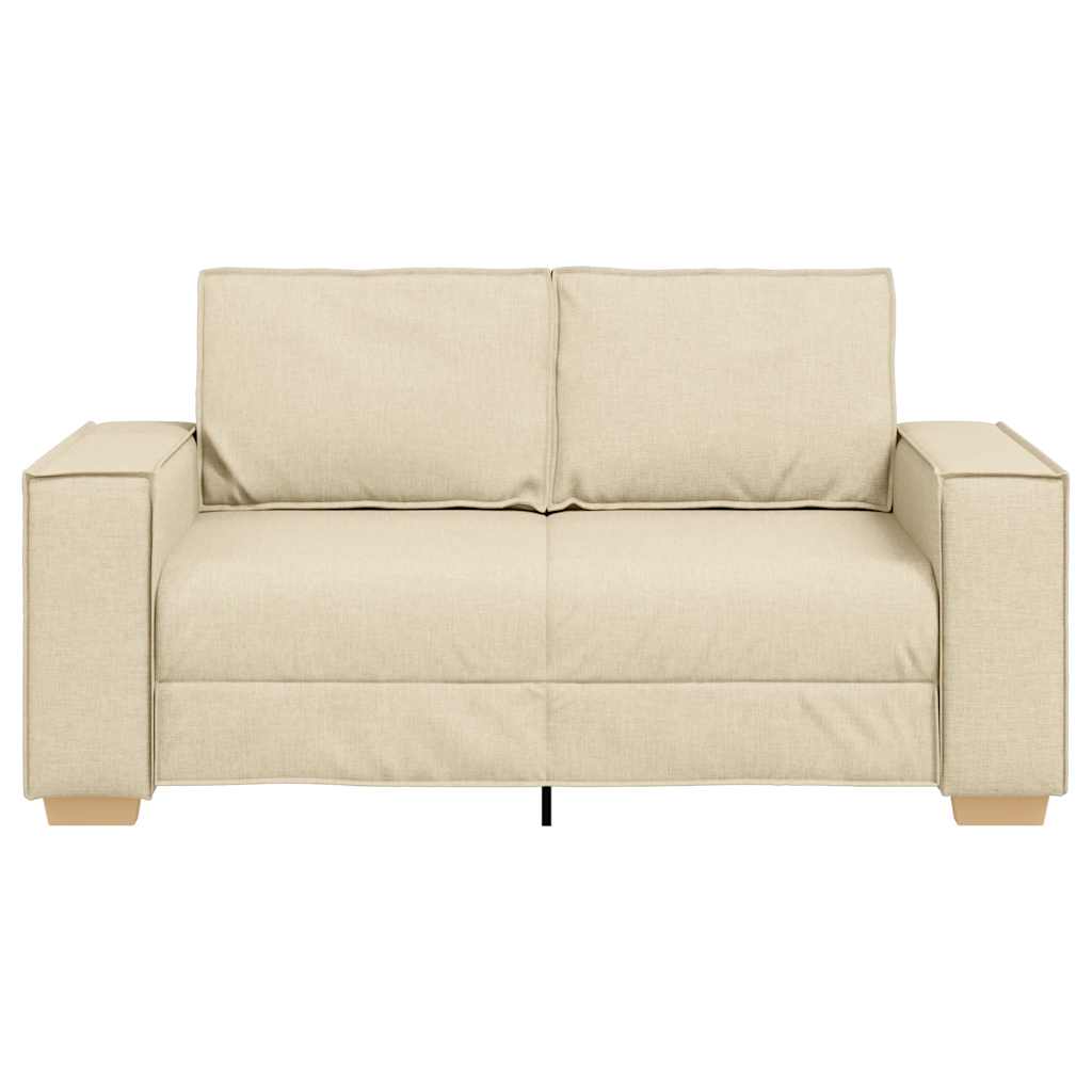 Canapea cu 2 locuri, crem, 120 cm, material textil GartenMobel Dekor
