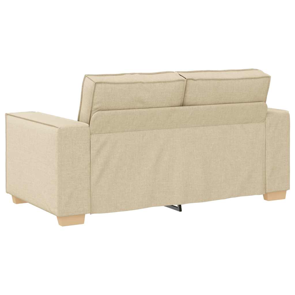 Canapea cu 2 locuri, crem, 120 cm, material textil GartenMobel Dekor