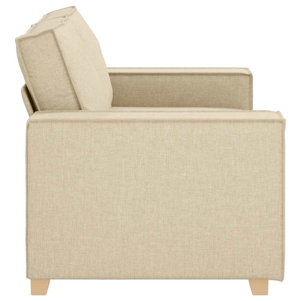 Canapea cu 2 locuri, crem, 120 cm, material textil GartenMobel Dekor