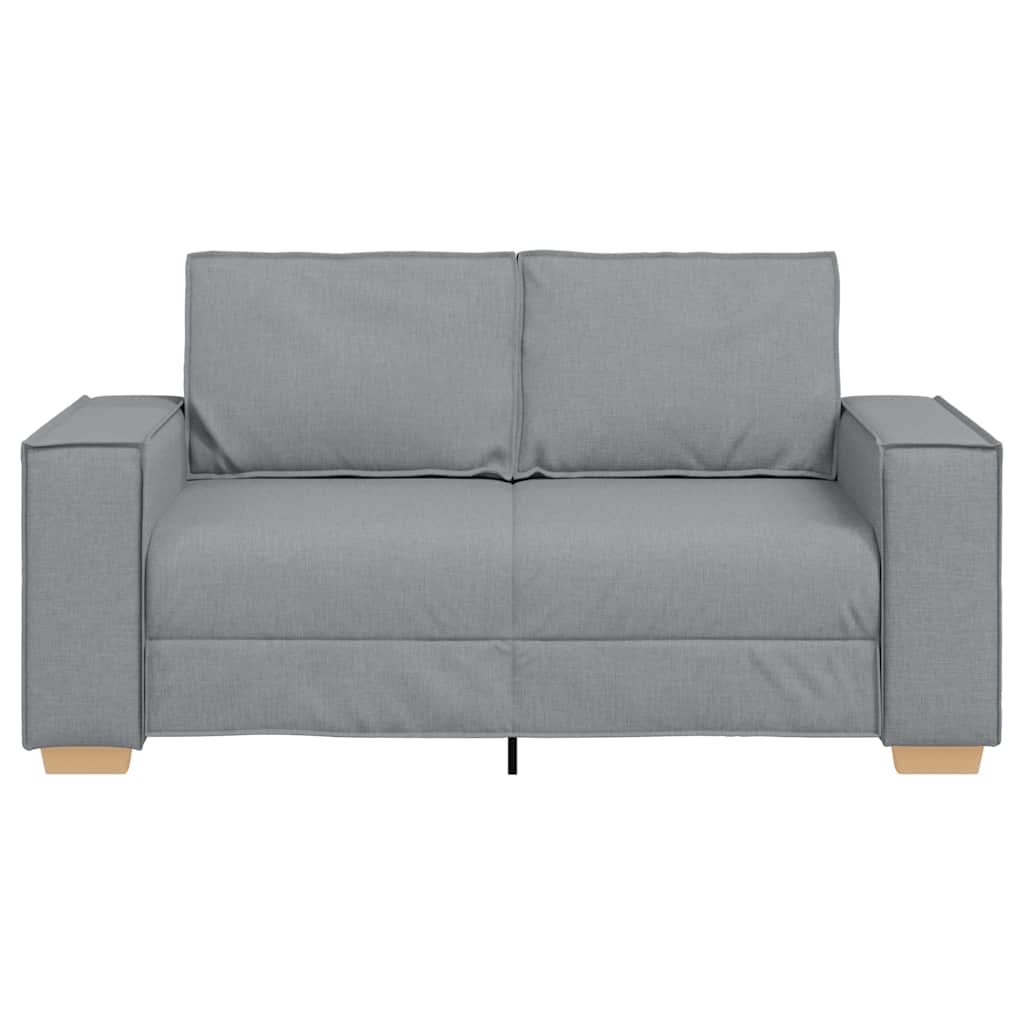 Canapea cu 2 locuri, gri deschis, 120 cm, material textil GartenMobel Dekor