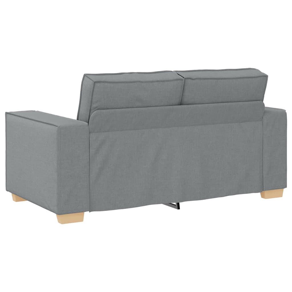 Canapea cu 2 locuri, gri deschis, 120 cm, material textil GartenMobel Dekor