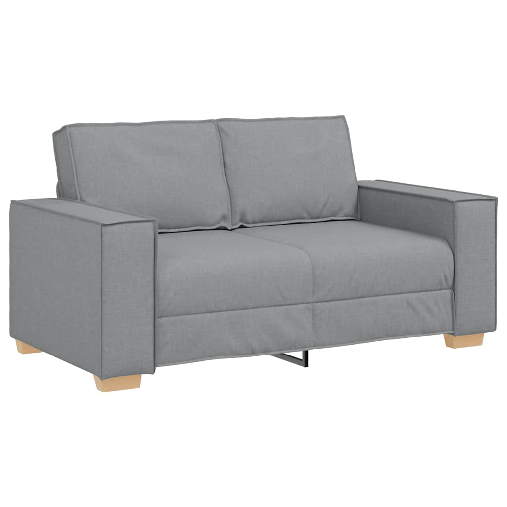 Canapea cu 2 locuri, gri deschis, 120 cm, material textil GartenMobel Dekor