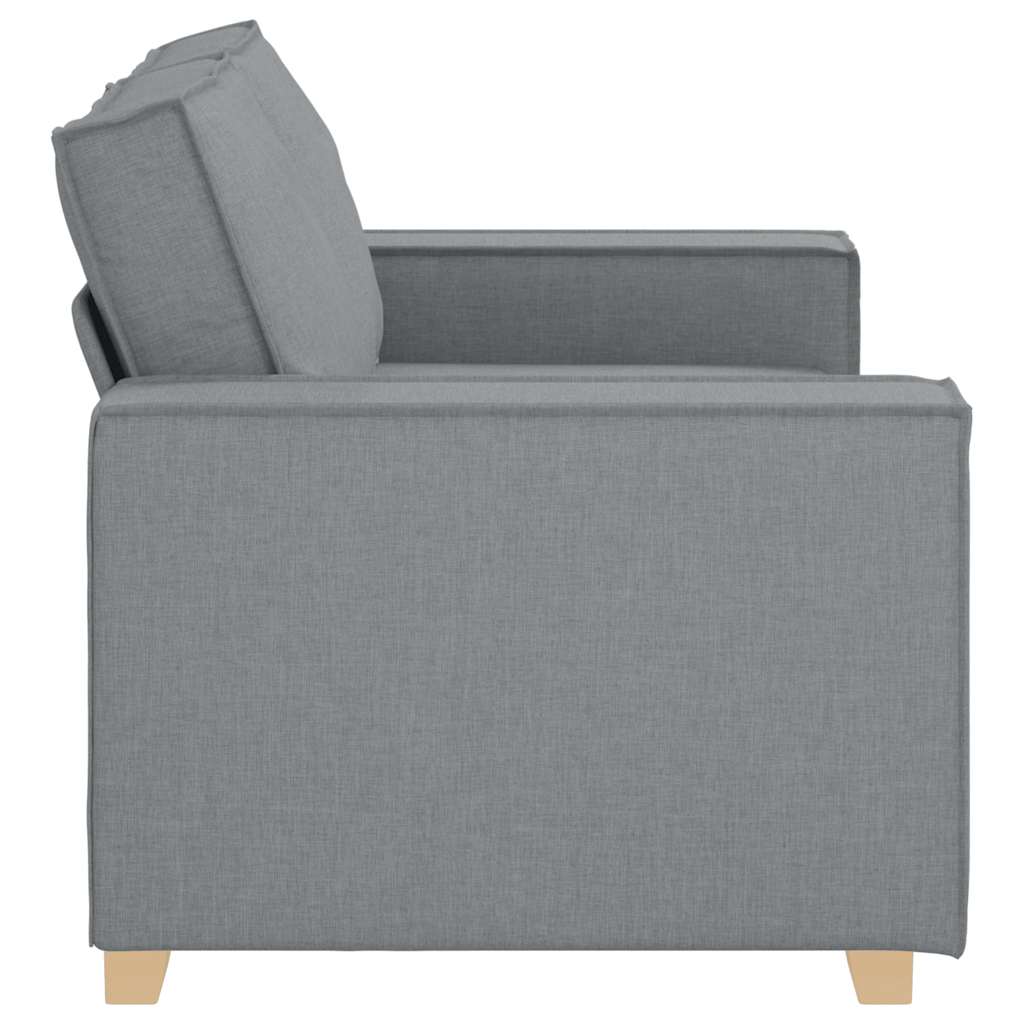 Canapea cu 2 locuri, gri deschis, 120 cm, material textil GartenMobel Dekor