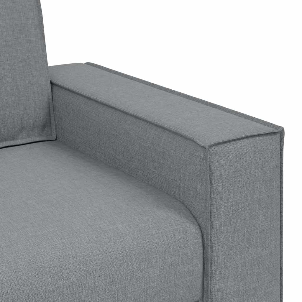 Canapea cu 2 locuri, gri deschis, 140 cm, material textil GartenMobel Dekor