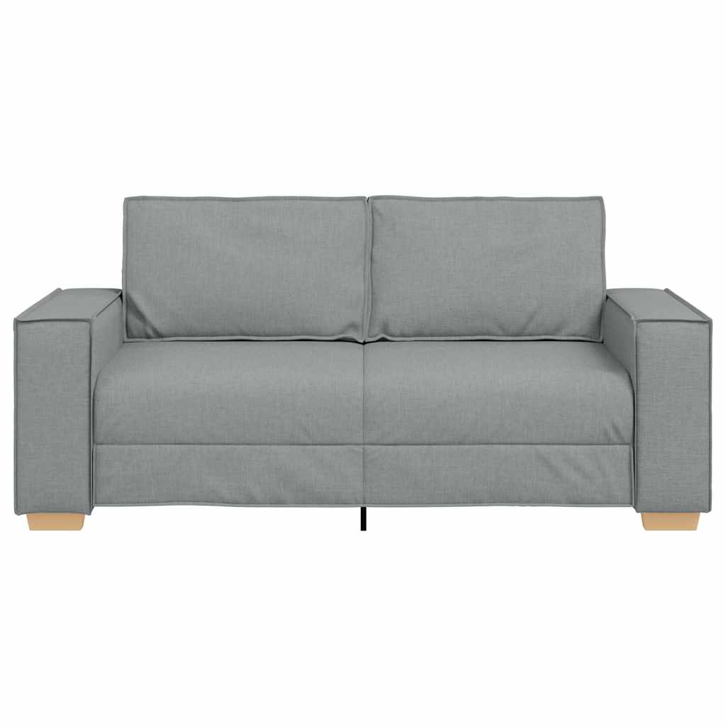 Canapea cu 2 locuri, gri deschis, 140 cm, material textil GartenMobel Dekor