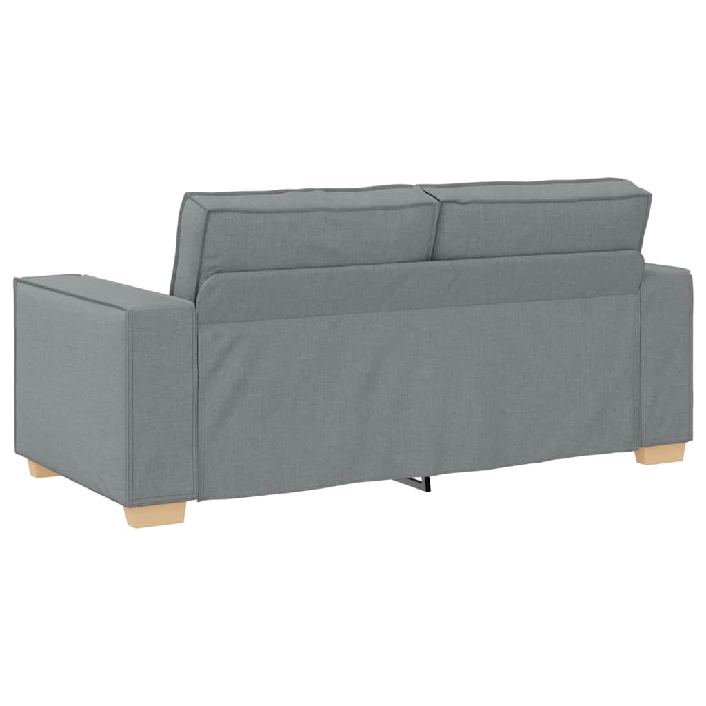 Canapea cu 2 locuri, gri deschis, 140 cm, material textil GartenMobel Dekor