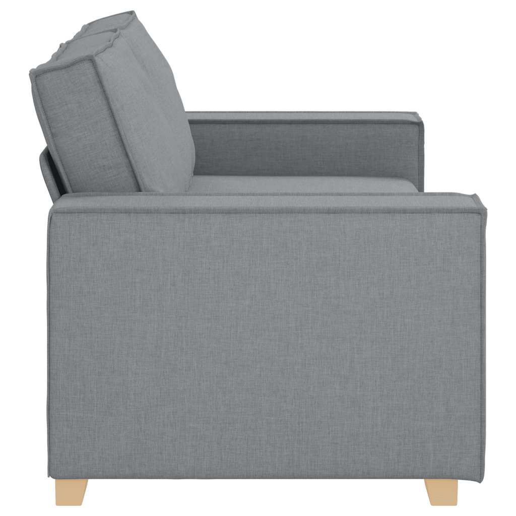 Canapea cu 2 locuri, gri deschis, 140 cm, material textil GartenMobel Dekor