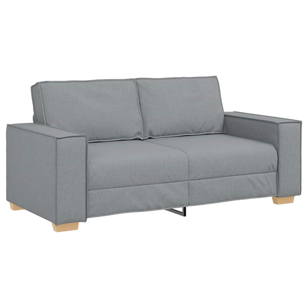 Canapea cu 2 locuri, gri deschis, 140 cm, material textil GartenMobel Dekor