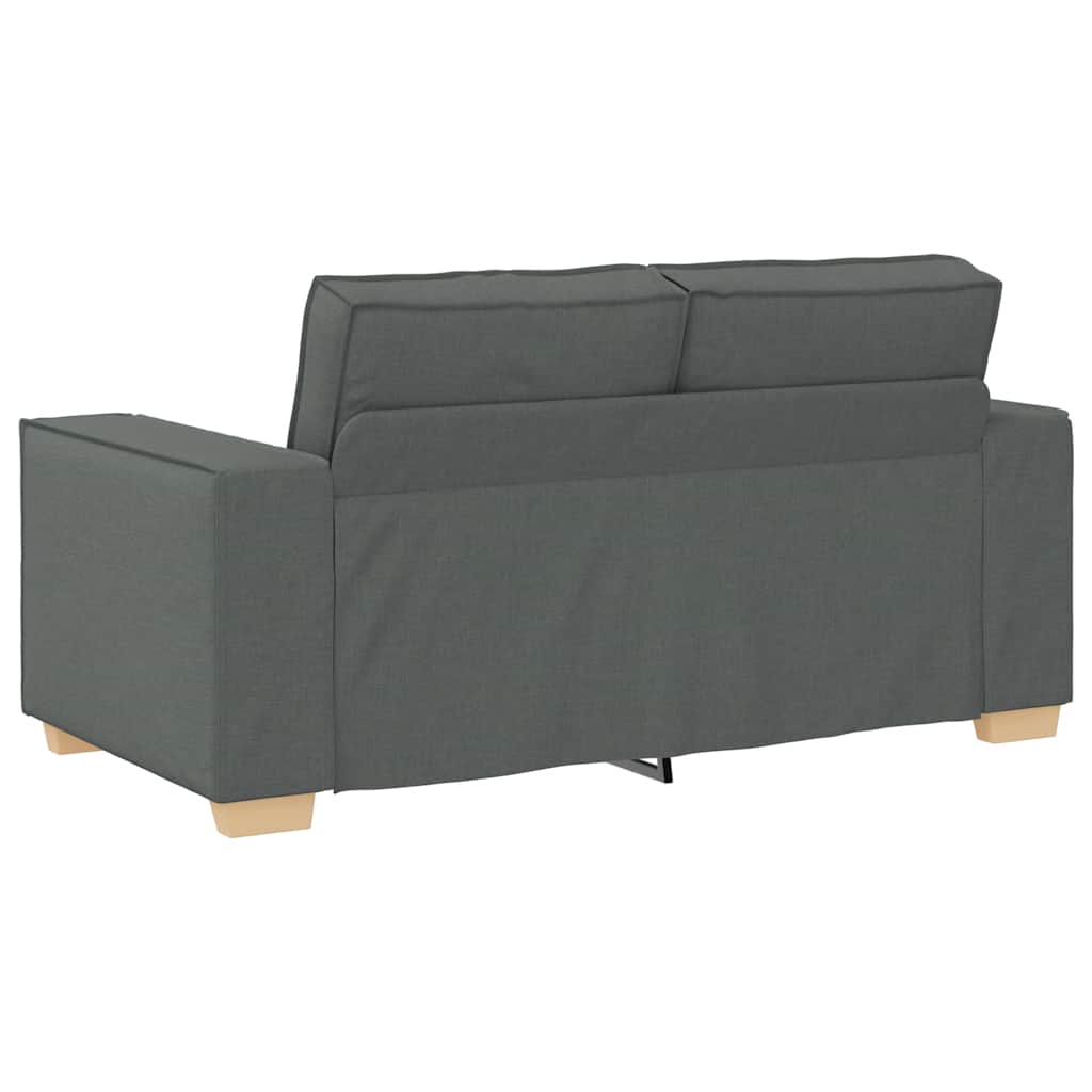 Canapea cu 2 locuri, gri închis, 120 cm, material textil GartenMobel Dekor
