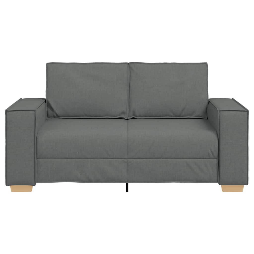 Canapea cu 2 locuri, gri închis, 120 cm, material textil GartenMobel Dekor