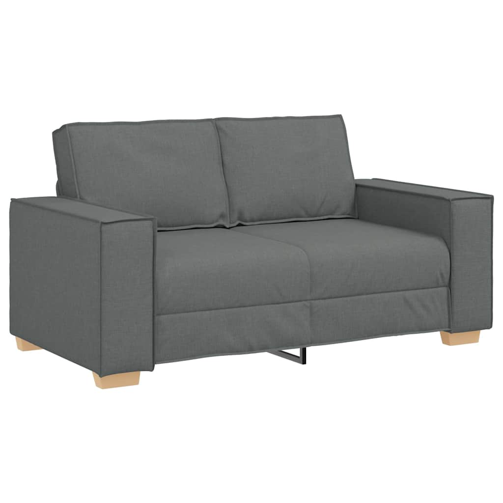 Canapea cu 2 locuri, gri închis, 120 cm, material textil GartenMobel Dekor