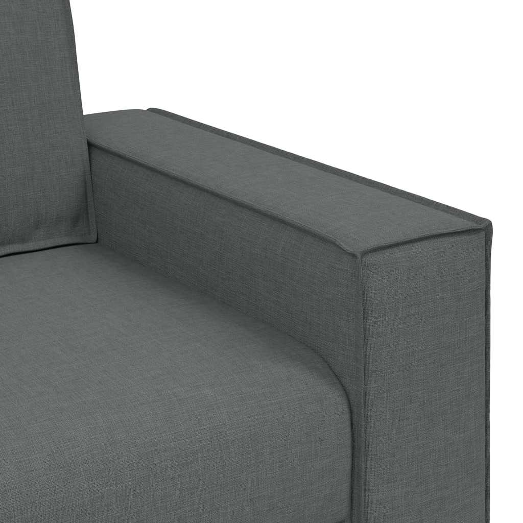 Canapea cu 2 locuri, gri închis, 120 cm, material textil GartenMobel Dekor