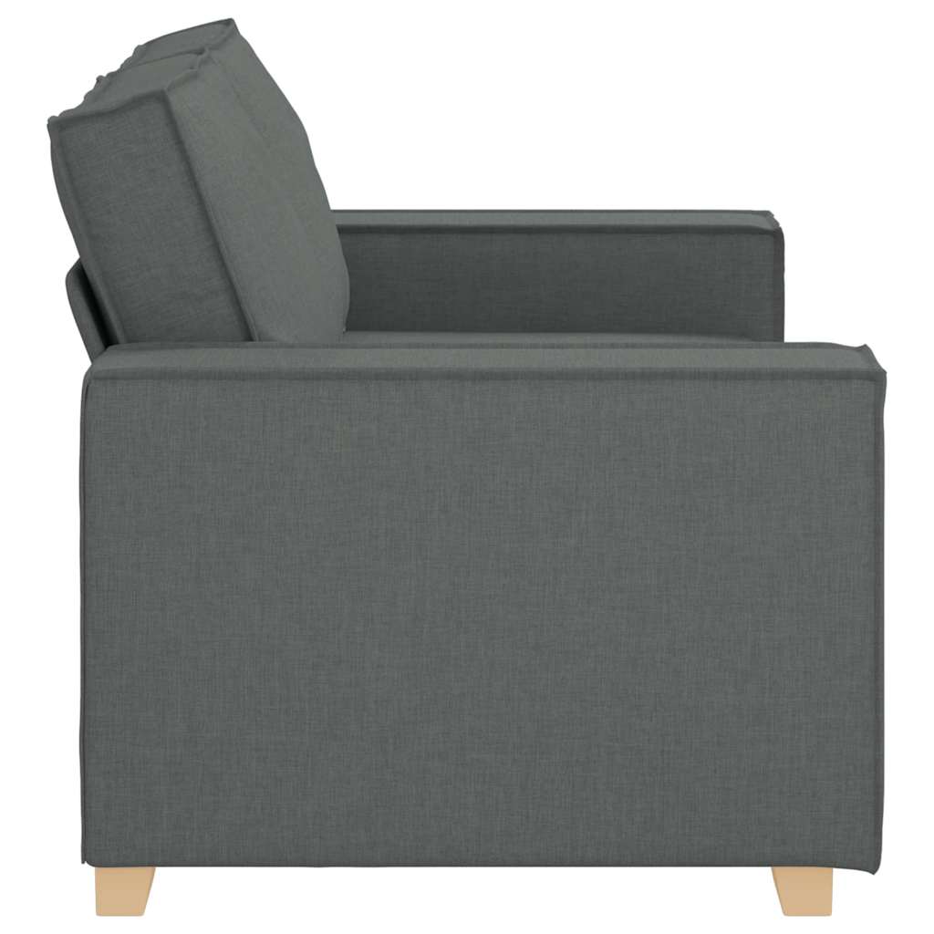 Canapea cu 2 locuri, gri închis, 120 cm, material textil GartenMobel Dekor