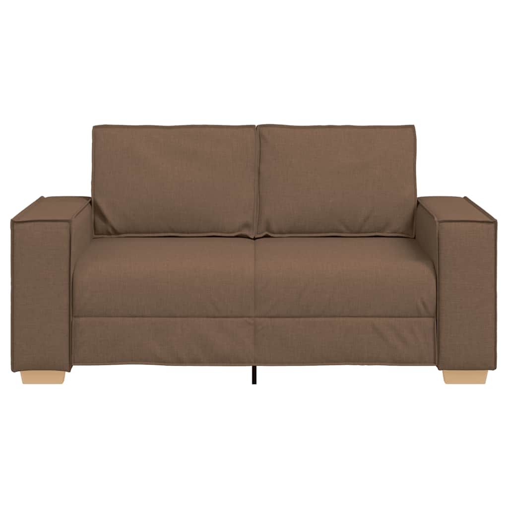 Canapea cu 2 locuri, maro, 120 cm, material textil GartenMobel Dekor