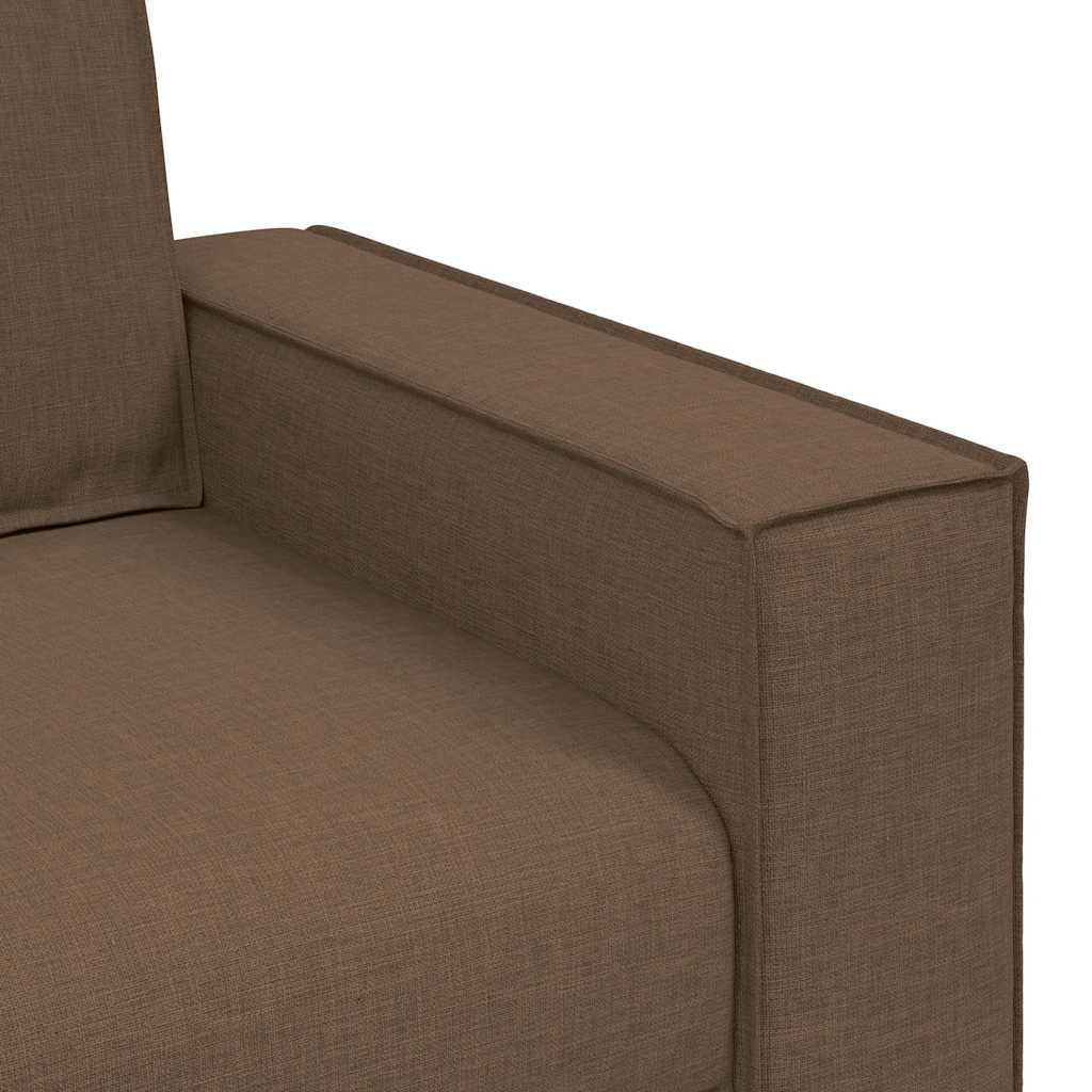 Canapea cu 2 locuri, maro, 120 cm, material textil GartenMobel Dekor