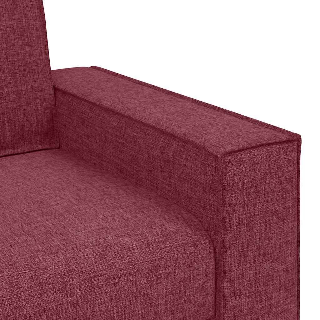 Canapea cu 2 locuri, roșu vin, 120 cm, material textil GartenMobel Dekor