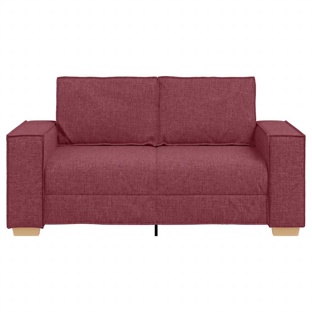 Canapea cu 2 locuri, roșu vin, 120 cm, material textil GartenMobel Dekor