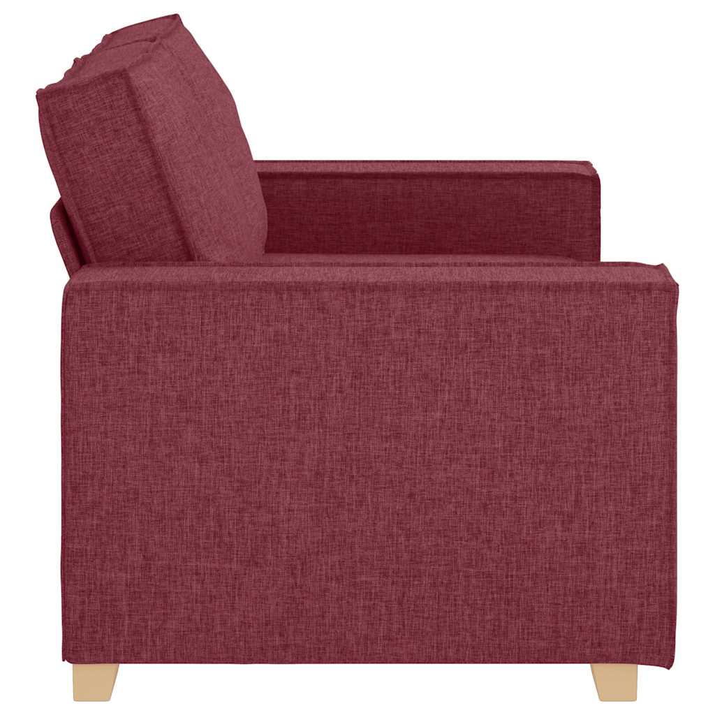 Canapea cu 2 locuri, roșu vin, 120 cm, material textil GartenMobel Dekor