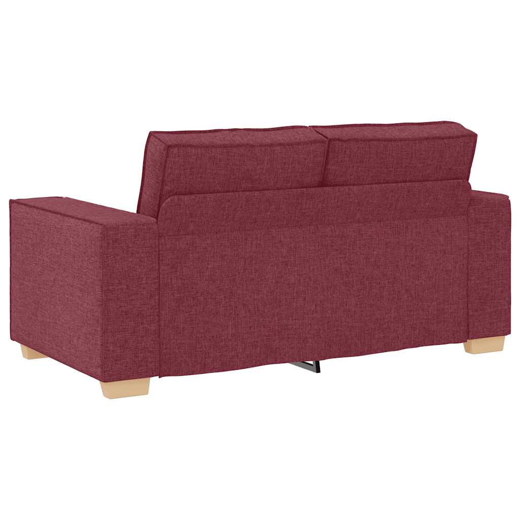Canapea cu 2 locuri, roșu vin, 120 cm, material textil GartenMobel Dekor