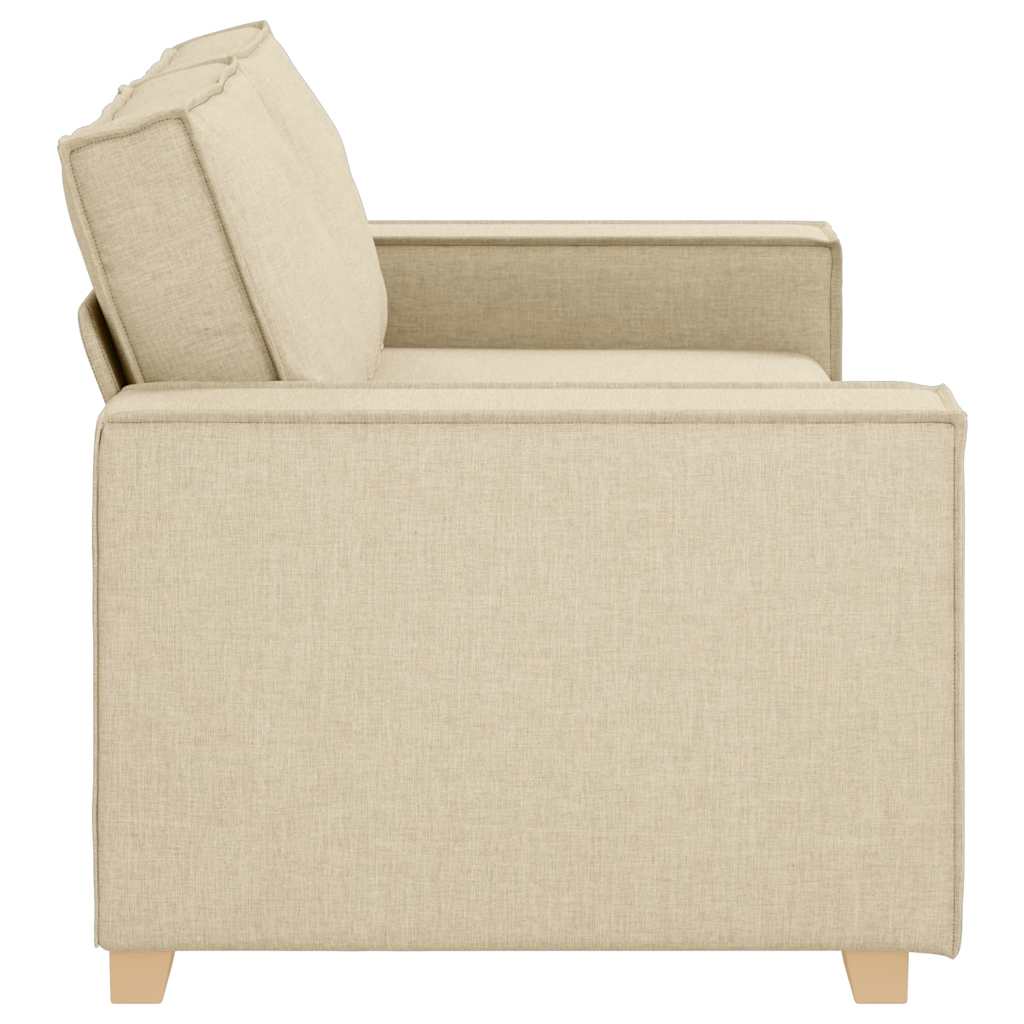 Canapea cu 2 locuri, crem, 140 cm, material textil GartenMobel Dekor