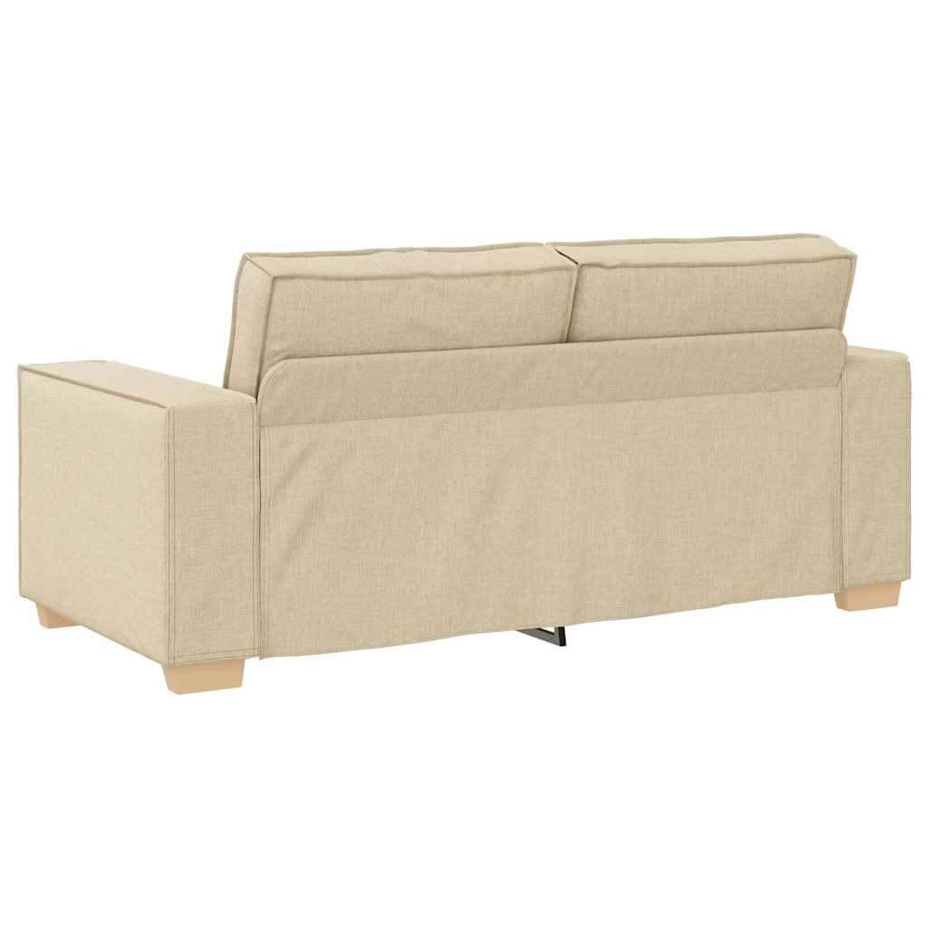 Canapea cu 2 locuri, crem, 140 cm, material textil GartenMobel Dekor
