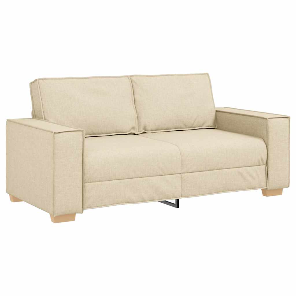 Canapea cu 2 locuri, crem, 140 cm, material textil GartenMobel Dekor