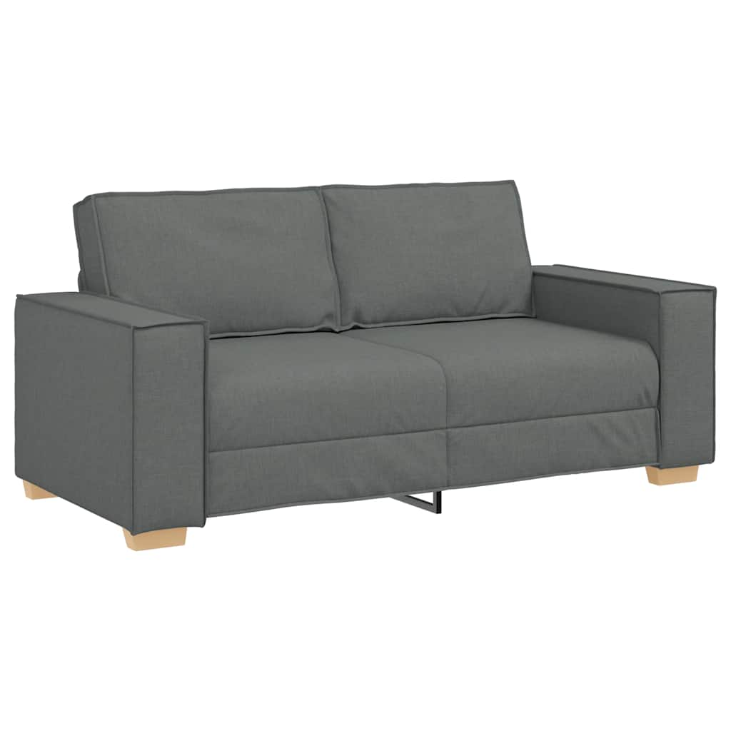 Canapea cu 2 locuri, gri închis, 140 cm, material textil GartenMobel Dekor