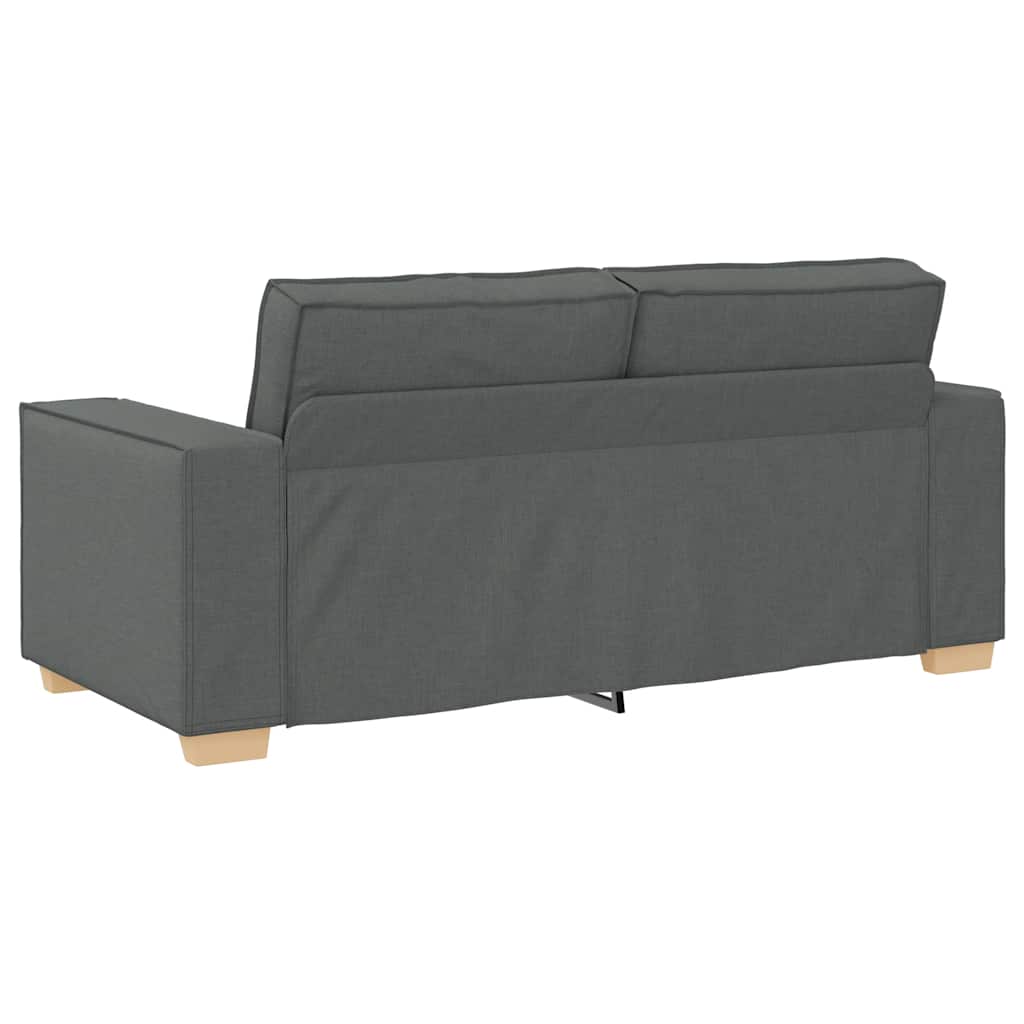 Canapea cu 2 locuri, gri închis, 140 cm, material textil GartenMobel Dekor