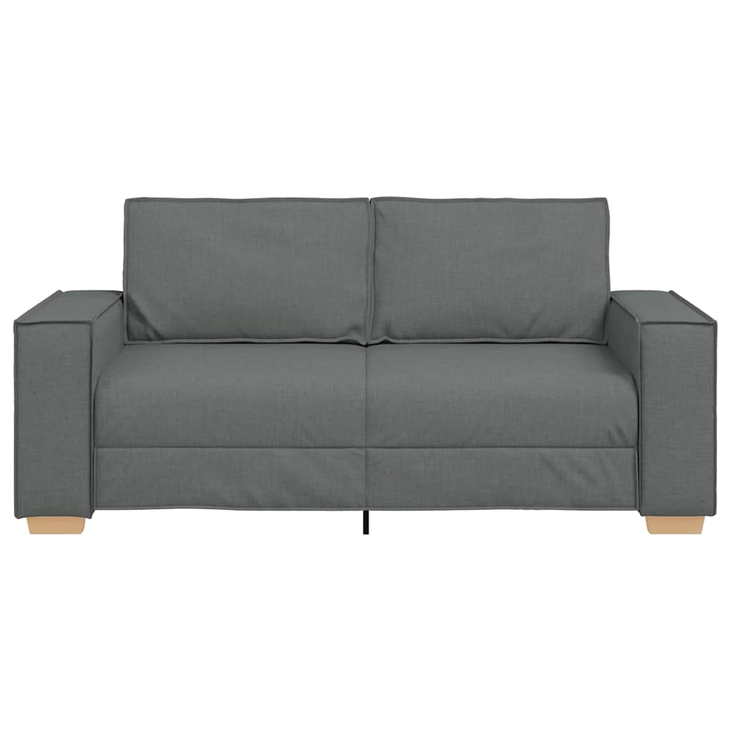 Canapea cu 2 locuri, gri închis, 140 cm, material textil GartenMobel Dekor
